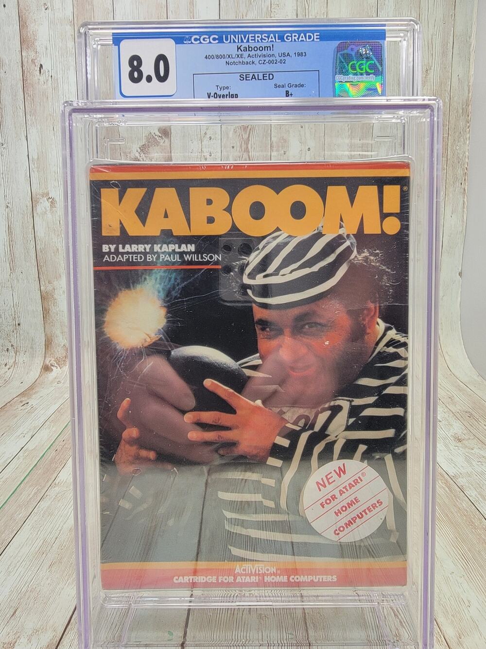 Kaboom! Activision 400/800/XL/XE,1983 8-Bit Computer Game CGC8.0 SG B+